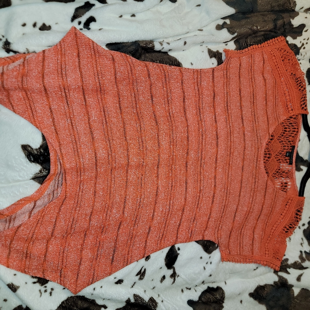 Orange blouse